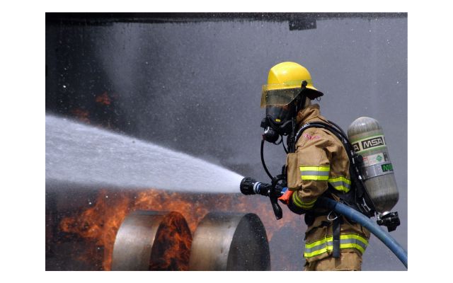 Fire hose with Storz couplings